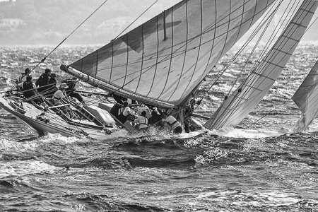vieux grément sous voile baie Saint-Tropez